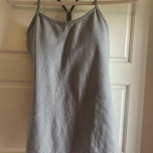 Lululemon tank top size small grey and white